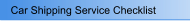 Car Shipping Service Checklist